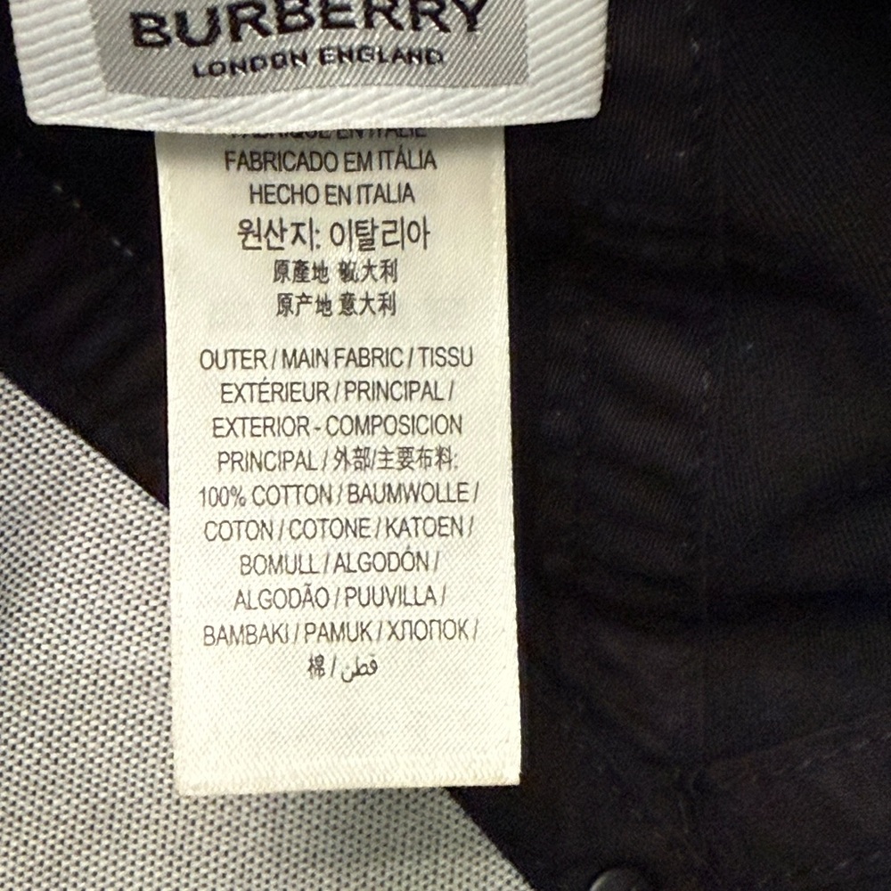 Black Burberry Hat - Picture 5 of 5